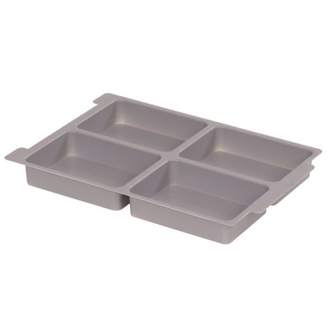 Gratnells plastic tray insert 4 section