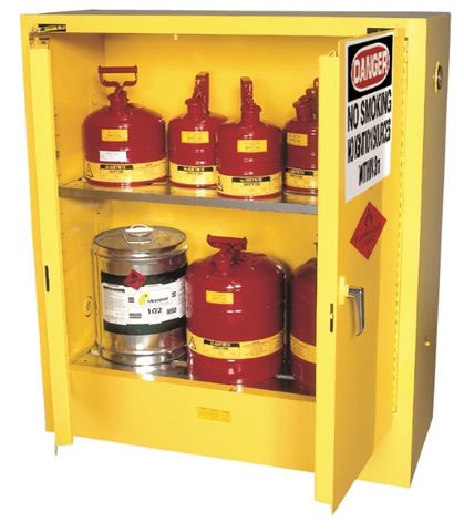 Cabinet "FLAMMABLE" 160L 2 door 2 shelf