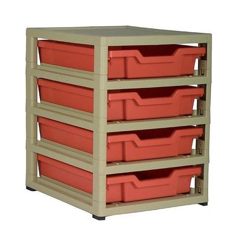 Gratstack single - 4x shallow trays