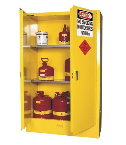 Cabinet "FLAMMABLE" 250L 2 door 9x20lt