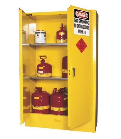 Cabinet "FLAMMABLE" 250L 2 door 9x20L