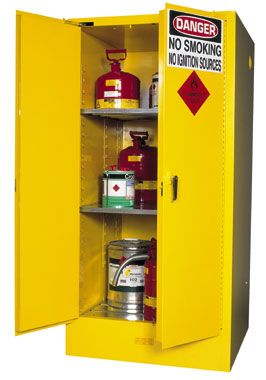 Cabinet "FLAMMABLE" 350L 2 door 12x20lt