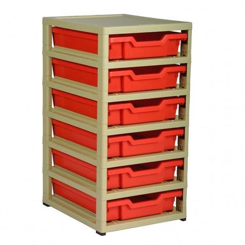 Gratstack single - 6x shallow trays