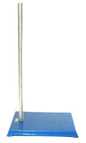 Retort stand 20x14cm with 60cm rod econ.