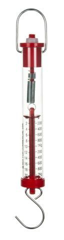 Spring balance plastic 2000g/20N Red