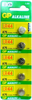 Battery Alkaline 1.5V 110mA (LR44)