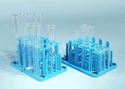 Test tube rack holds 8x25mm tubes