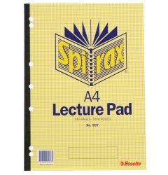 Lecture book A4 Spirax 907 bound 140p