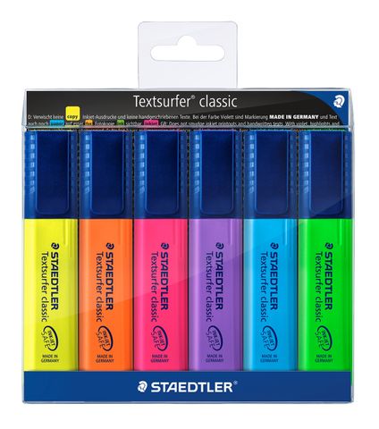 Highlighter Staedtler Textsurfer 6 col.