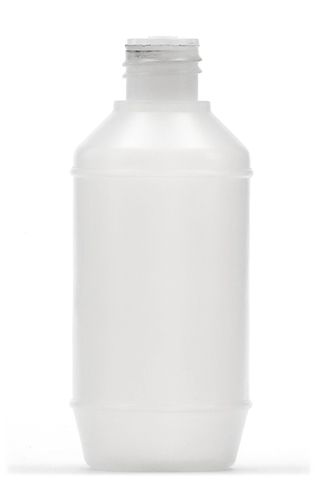 Bottle round HDPE 22mm neck 125ml w/lid