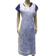 Aprons LDPE white 85x150cm