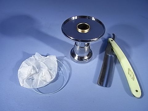 Microtome hand type with razor