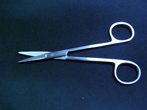 Scissors straight sharp/sharp 130mm long