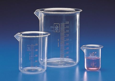 Beaker squat 500ml TPX plastic moulded