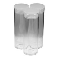 Vials clear glass 100x25mm push cap