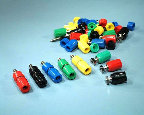 Terminal 4mm socket Yellow short stem