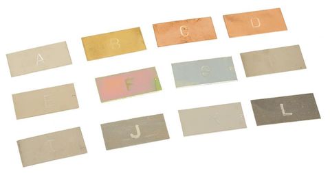 Metal strips kit 50x25mm stamped