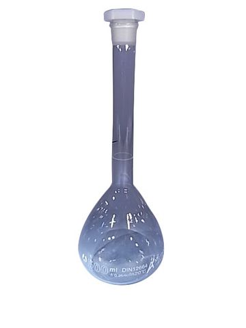 Flask volumetric glass 500ml pp stopper