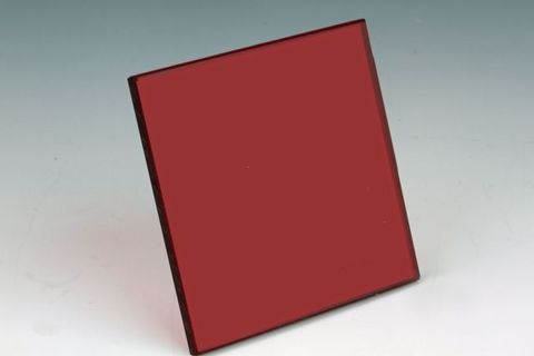 Colour filter plate Red 50x50x3mm
