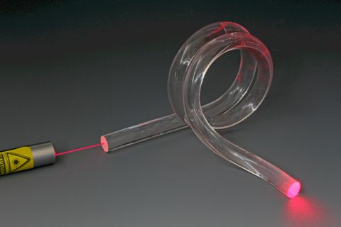 Optical fibre model acrylic