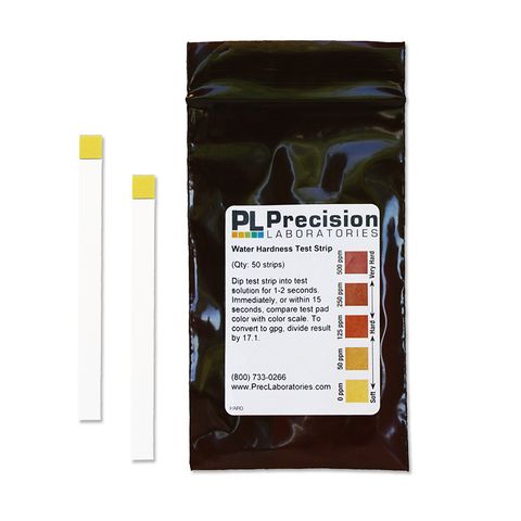 Water hardness test strips 0-500ppm