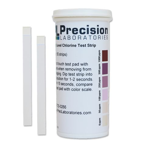 Chlorine high test strip 0-1000ppm
