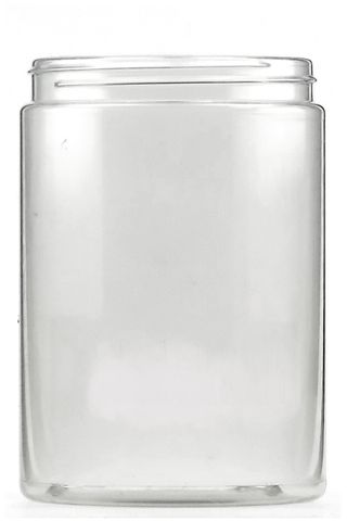 Jar clear PVC 500ml without lid