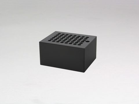 Block aluminium holds 48x 0.2ml tubes