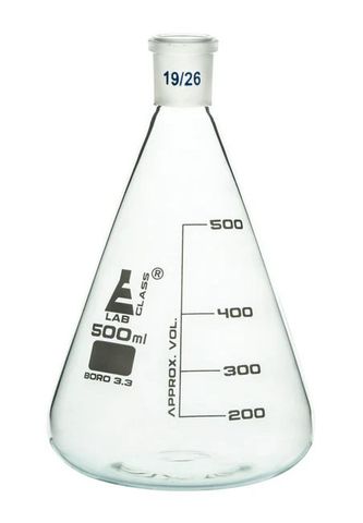 Flask conical (Erlenmeyer) 500ml 19/26