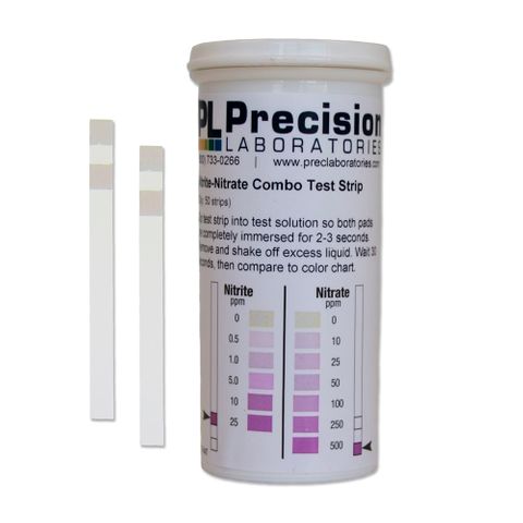 Nitrite/Nitrate two pad test strips