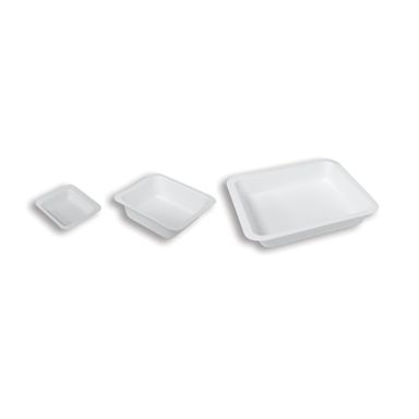 Weighing tray 44x44mm white PS