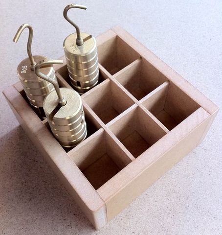 Trays for slotted weights holds 9