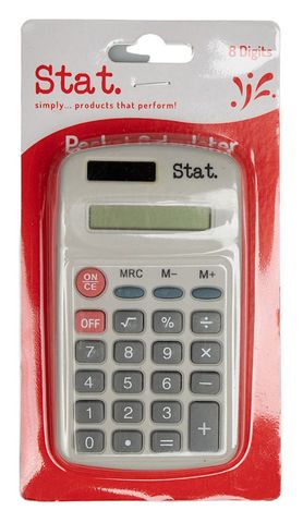 Calculator pocket Stat SCA9008 8-digit