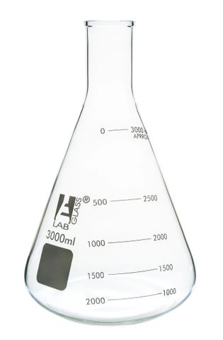 Flask Erlenmeyer NM glass 3000ml Labglas