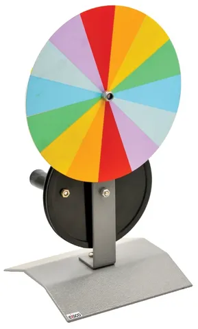 Newton's colour disc hand operated