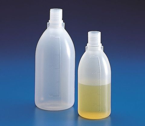 Bottle LDPE 500ml GL25 NM w/out cap grad