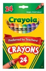 Crayons Crayola regular h/sell bx/24