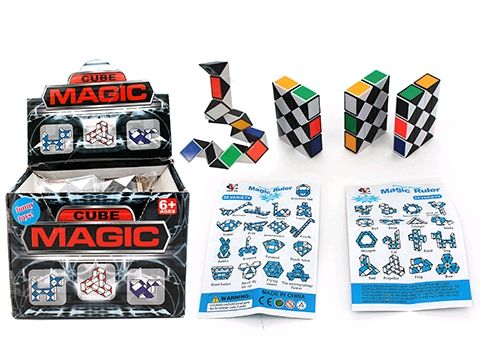 Magic cube snake puzzle