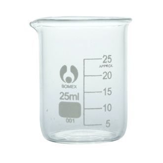 Beaker glass low form economy 25ml