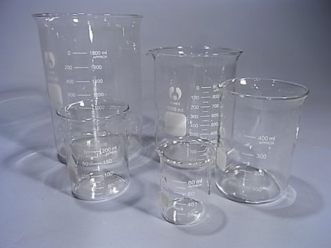 Beaker low form glass 50ml economy