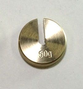 Weight only slotted brass 50g