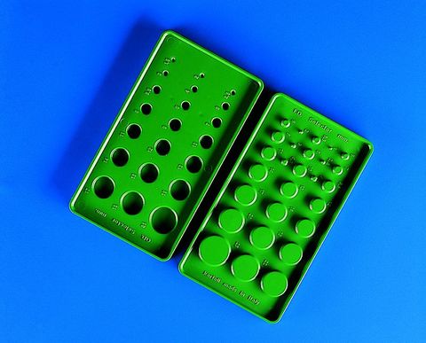 Tubing selector 90x165mm ABS green