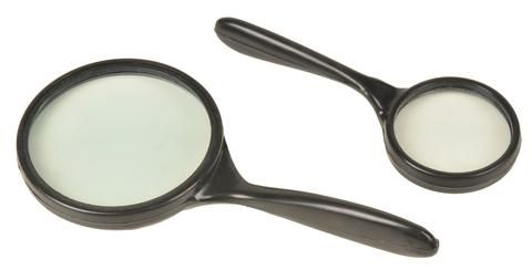 Magnifier reading glass 50mm plas/handle