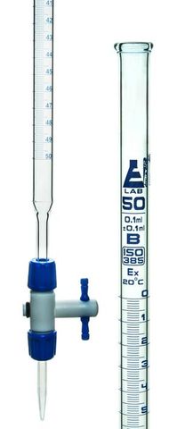 Burette PTFE 25x0.1ml modular Cl.A