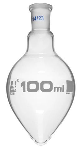 Flask pear shape 100ml 14/23