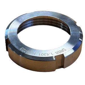 DN100 DIN 11851 Round Slotted Nut 304