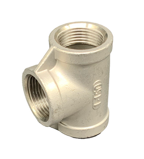 8 (1/4") BSP T316 150# Tee