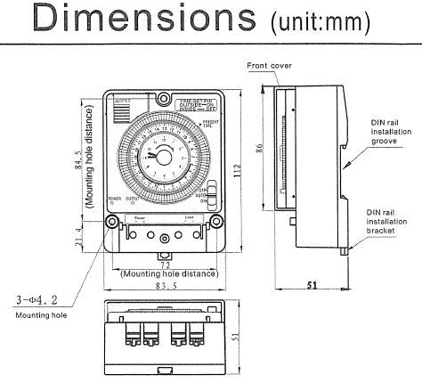 TB388 TIMER SWITCH 24HR 15A 15MINS