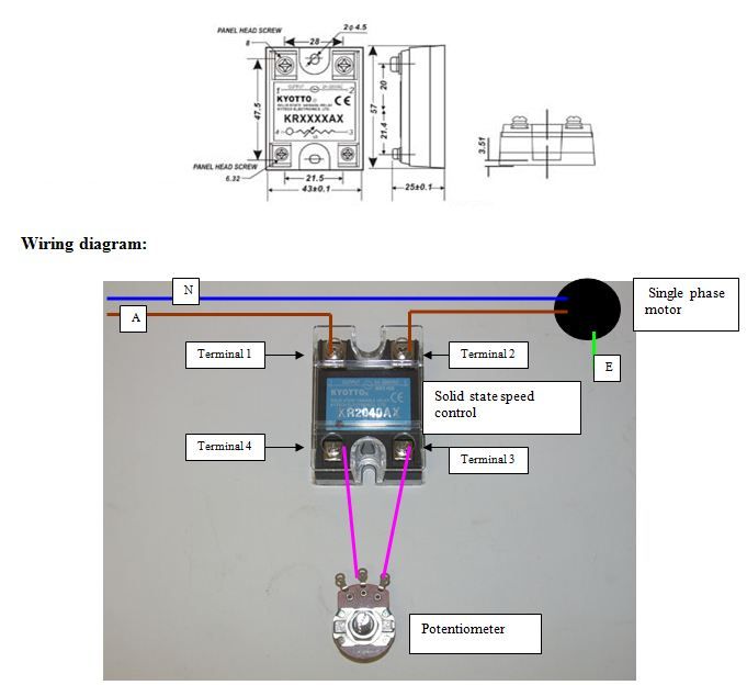 SOLID STATE SPEED CONTROL RELAY 40A 250V