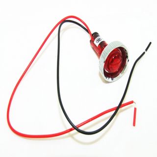 INDICATOR RED THREADED BARRELL W/ LEADS